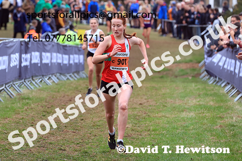Senior Womens 2024 National Cross Country Relays, Berry Hill Park, Mansfield.   Photo: David T. Hewitson/Sports for All Pics